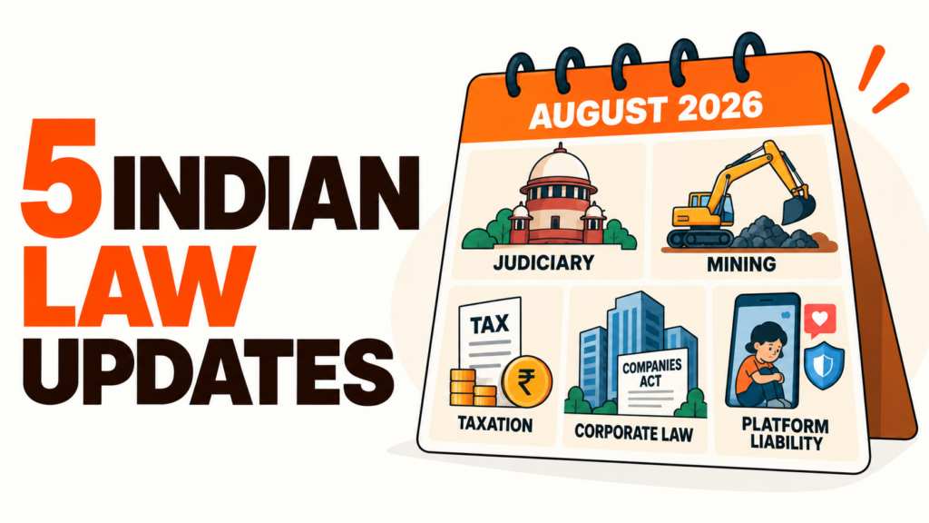 5 Indian Law Updates
