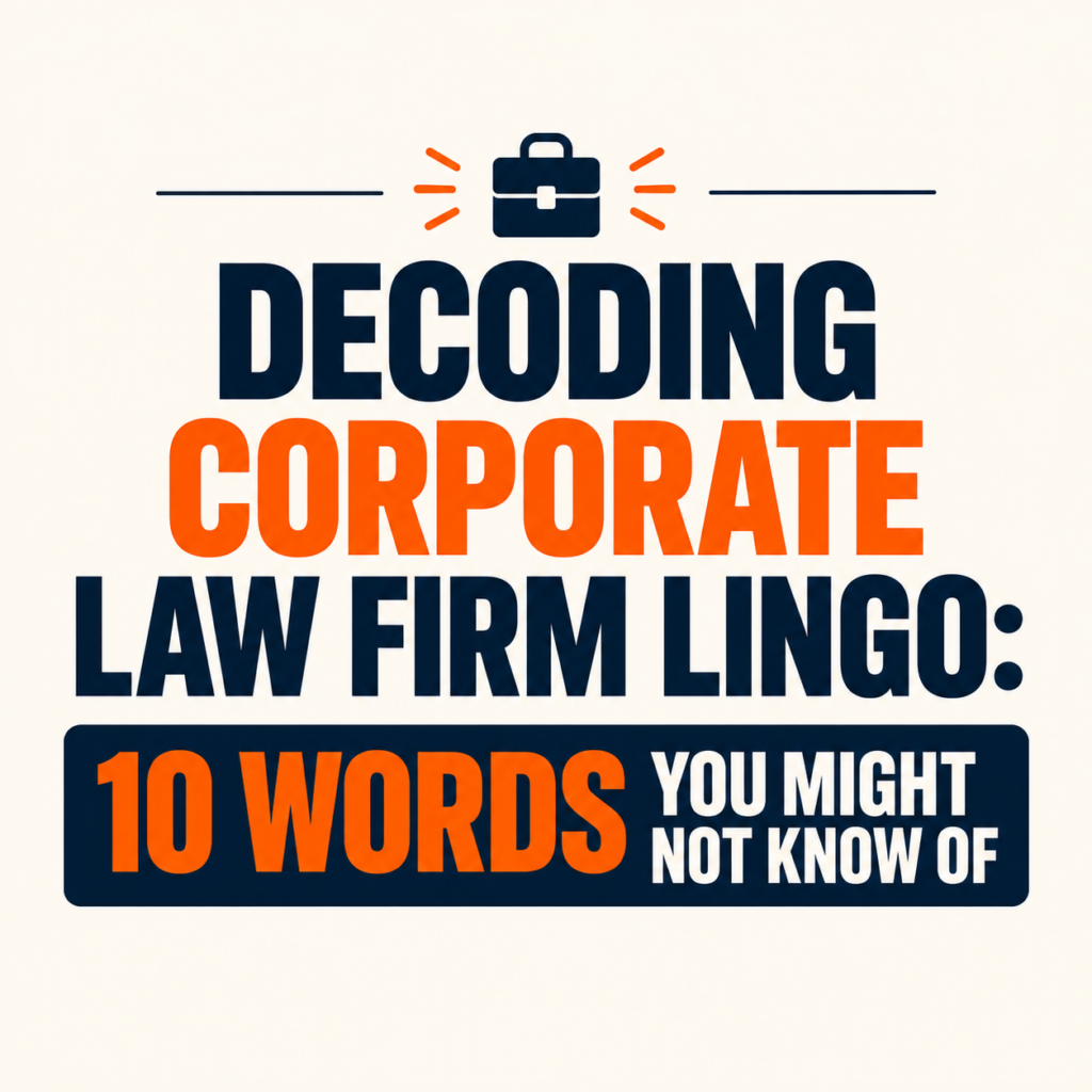 Decoding Corporate Law Firm Lingo