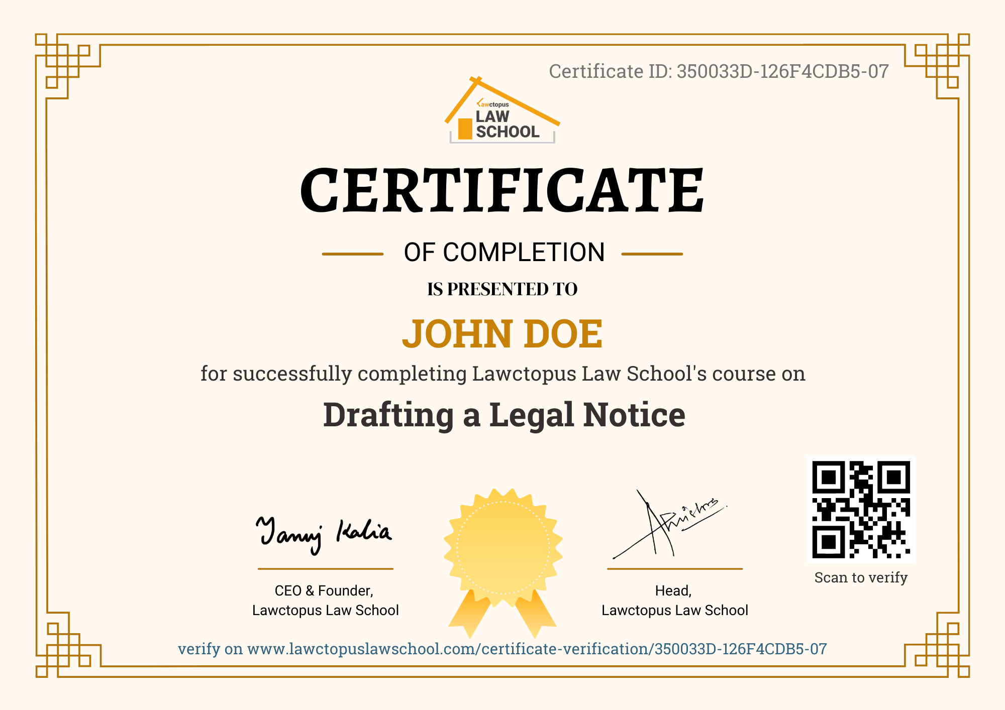 Drafting a Legal Notice