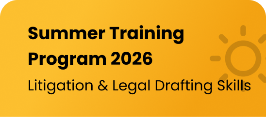 Summer Training Program on Litigation and Legal Drafting Skills